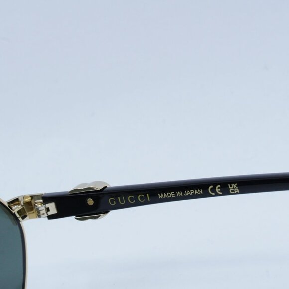 Gucci GG1593S 001 Sunglasses Endura Gold Oval Frame, Grey Lenses - Picture 9 of 13